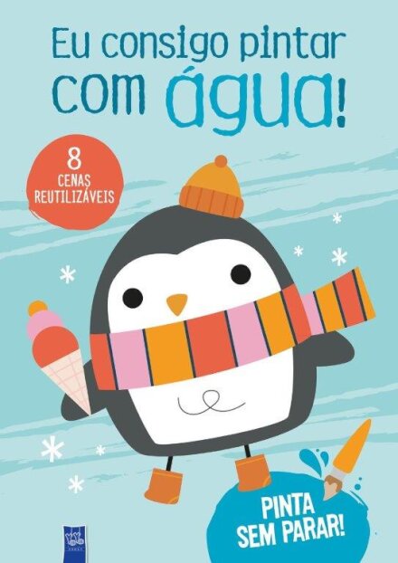 Eu Consigo Pintar com Água! - Azul - Pinguim