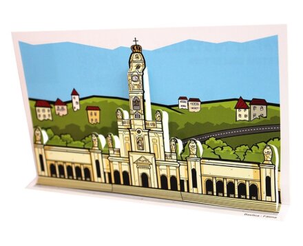 Postal Pop-Up Basílica Fátima