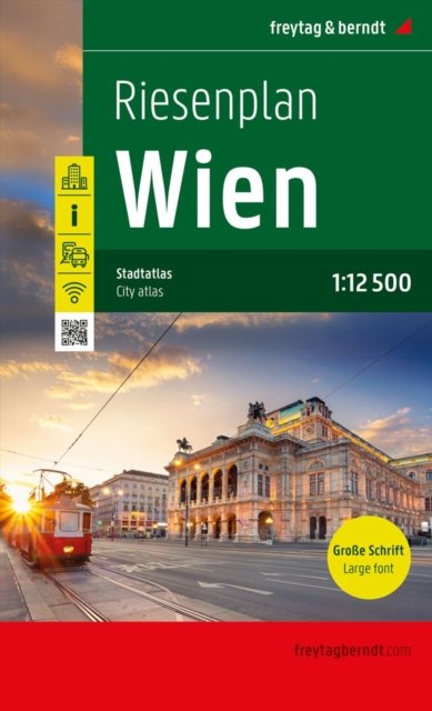 Vienna, giant map, city atlas 1:12,500