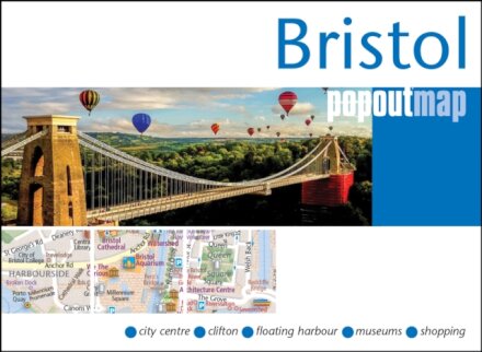 Bristol PopOut Map - pocket size, pop up map of Bristol city centre