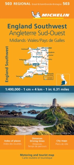 Wales - Michelin Regional Map 503