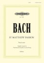 St. Matthew Passion BWV 244 (Vocal Score English Version)