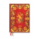 Fiammetta Midi 12-month Vertical Hardback Dayplanner 2025 (Elastic Band Closure)