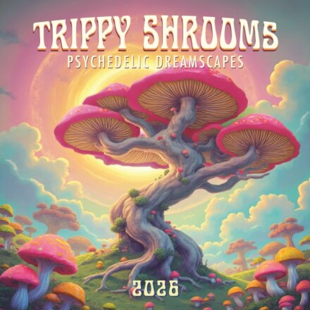 Trippy Shrooms Square Wall Sunday Start