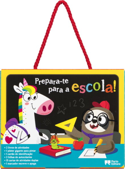 Prepara-te para a escola! - Com Livros e Cartas de Atividades, Autocolantes e Caneta Escreve e Apaga!