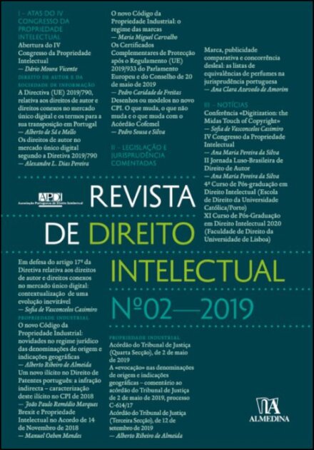 Revista de Direito Intelectual - nº 2 - 2019