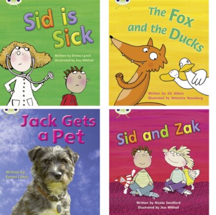 Learn to Read at Home with Bug Club Phonics: Pack 3 (Pack of 4 reading books with 3 fiction and 1 non-fiction)