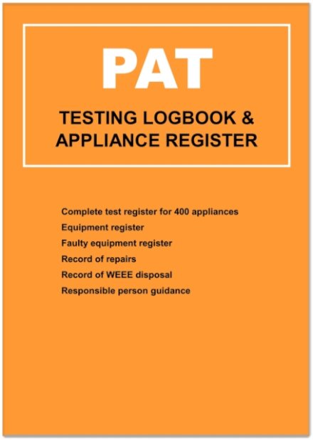 PAT (Portable Appliance Testing) Logbook