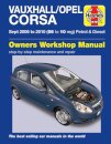 Vauxhall/Opel Corsa Petrol & Diesel (Sept 06 - 10) Haynes Repair Manual