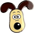 Gromit Head Pin Badge
