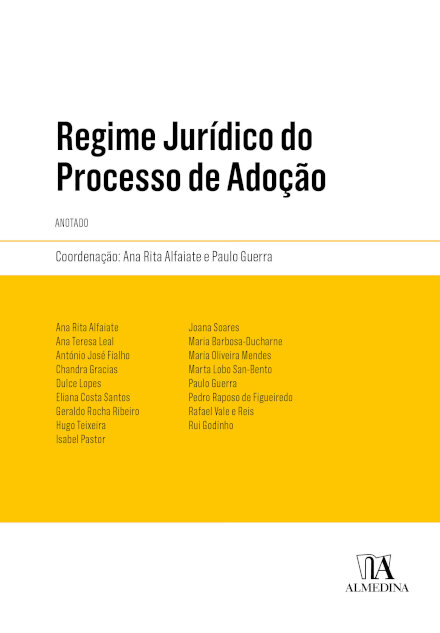 Regime Jurídico Do Processo De Adoção Anotado