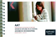 ADVANCED BOOKKEEPING - POCKET NOTES