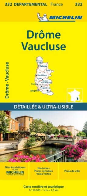 Drome Vaucluse - Michelin Local Map 332