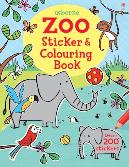 Zoo Sticker E Colouring