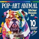 Pop-Art Animal Sticker Mosaic Art