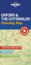 Lonely Planet Oxford & the Cotswolds Planning Map