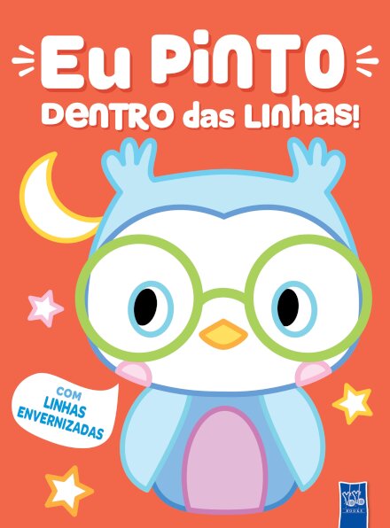 Eu Pinto Dentro Das Linhas - Coruja - Laranja