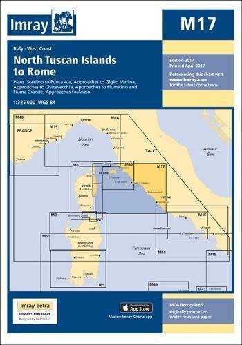 Imray Chart M17 : North Tuscan Islands to Rome : 17