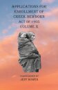 Applications For Enrollment of Creek Newborn Act of 1905 Volume X