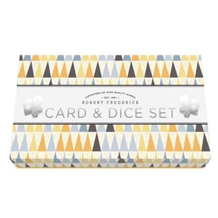 Pyramid Patterns Playing Card Dice Set