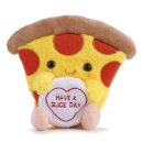 Love Hearts 7" Pizza Slice Plush Gift