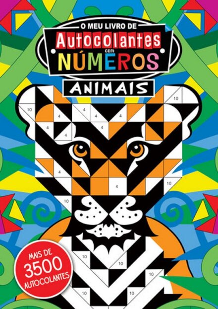 Meu Livro Autocolantes C Números-Animais
