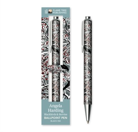 Angela Harding: Blackbirds and Berries Boxed Decorative Ballpoint Pen