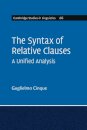 The Syntax of Relative Clauses
