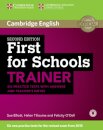First for Schools Trainer Six Practice Tests with Answers and Teachers Notes with Audio