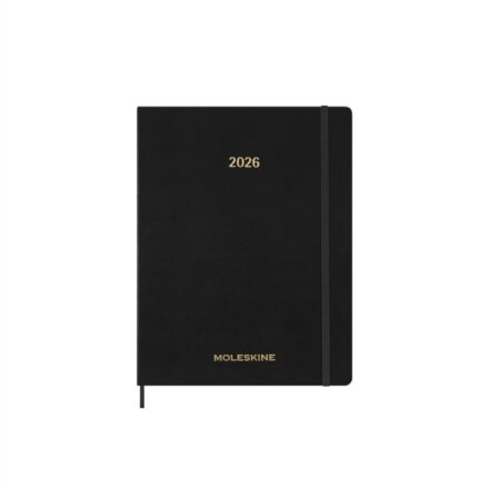 Moleskine 2026 13-Month Essential XXL Weekly Vertical Planner: Black