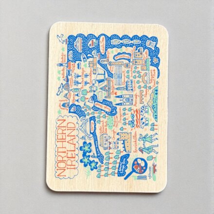 Julia Gash Wooden Magnet - Northern Ireland