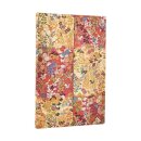 2026 Kara-ori Pink (Japanese Kimono) Maxi 12-month Horizontal Hardcover Flexi Dayplanner 2026 (Elastic Band Closure)