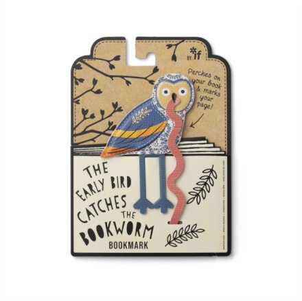 Early Bird Catches the Bookworm Bookmark - Owl