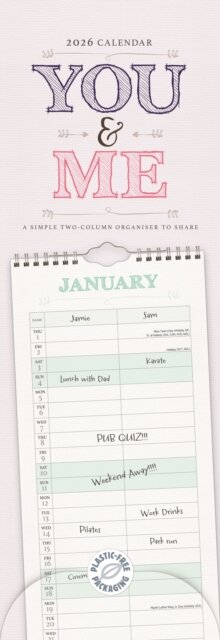 You & Me Planner Slim Calendar 2026