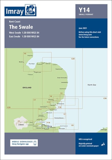 Imray Chart Y14 : The Swale (Small Format) : 14