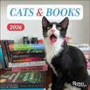 Cats and Books 2026 Wall Calendar