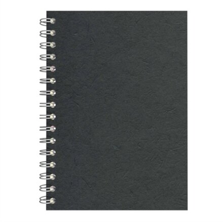 A5 Posh Pig White Paper 35lvs Black Silk
