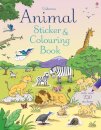Animal Sticker And Colouring Book