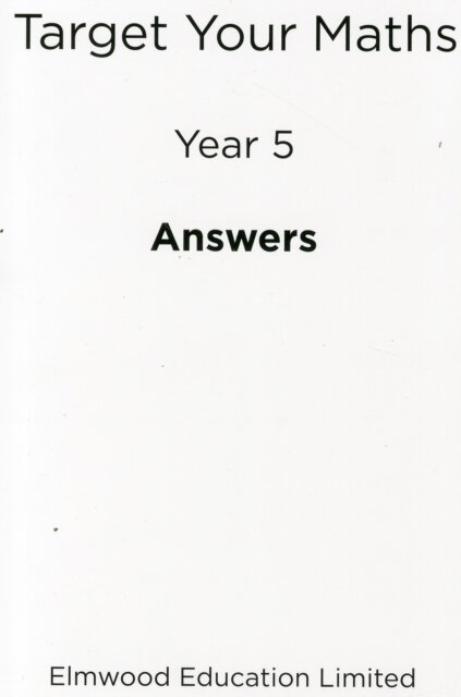Target Your Maths Year 5 Answer Book