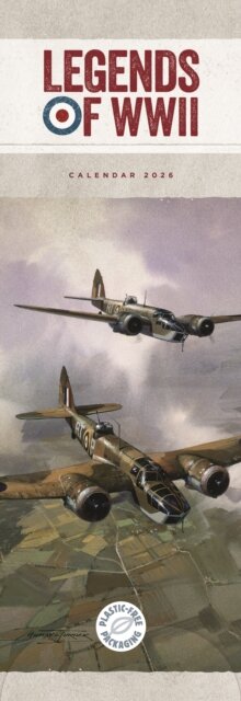 Legends Of Wwii Slim Calendar 2026
