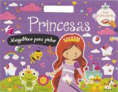 Princesas - Megabloco para pintar com autocolantes