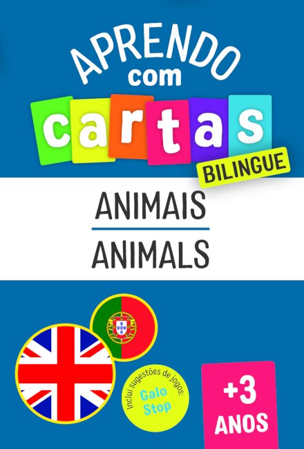 Aprendo com Cartas: Bilingue - Animais +3 Anos