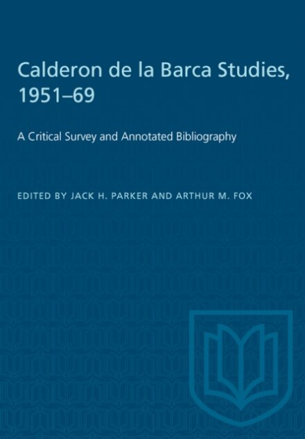 Calderon De La Barca Studies, 1951-69