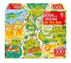 Usborne Book And Jigsaw At The Zoo