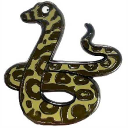 Snake Character Pin Badge