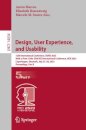 Design, User Experience, and Usability