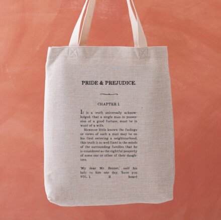 Pride and Prejudice Chapter One Tote Bag