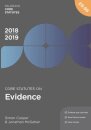 Core Statutes on Evidence 2018-19