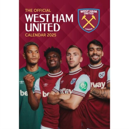 Official West Ham A3 Calendar 2025