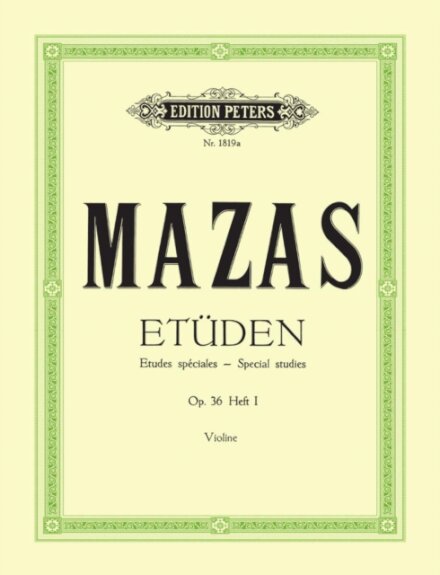 Studies Op. 36 for Violin, Vol. 1: Etudes speciales